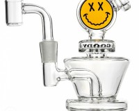 Goody Glass Big Face Mini  Disc Perolator Rig 10mm Quartz