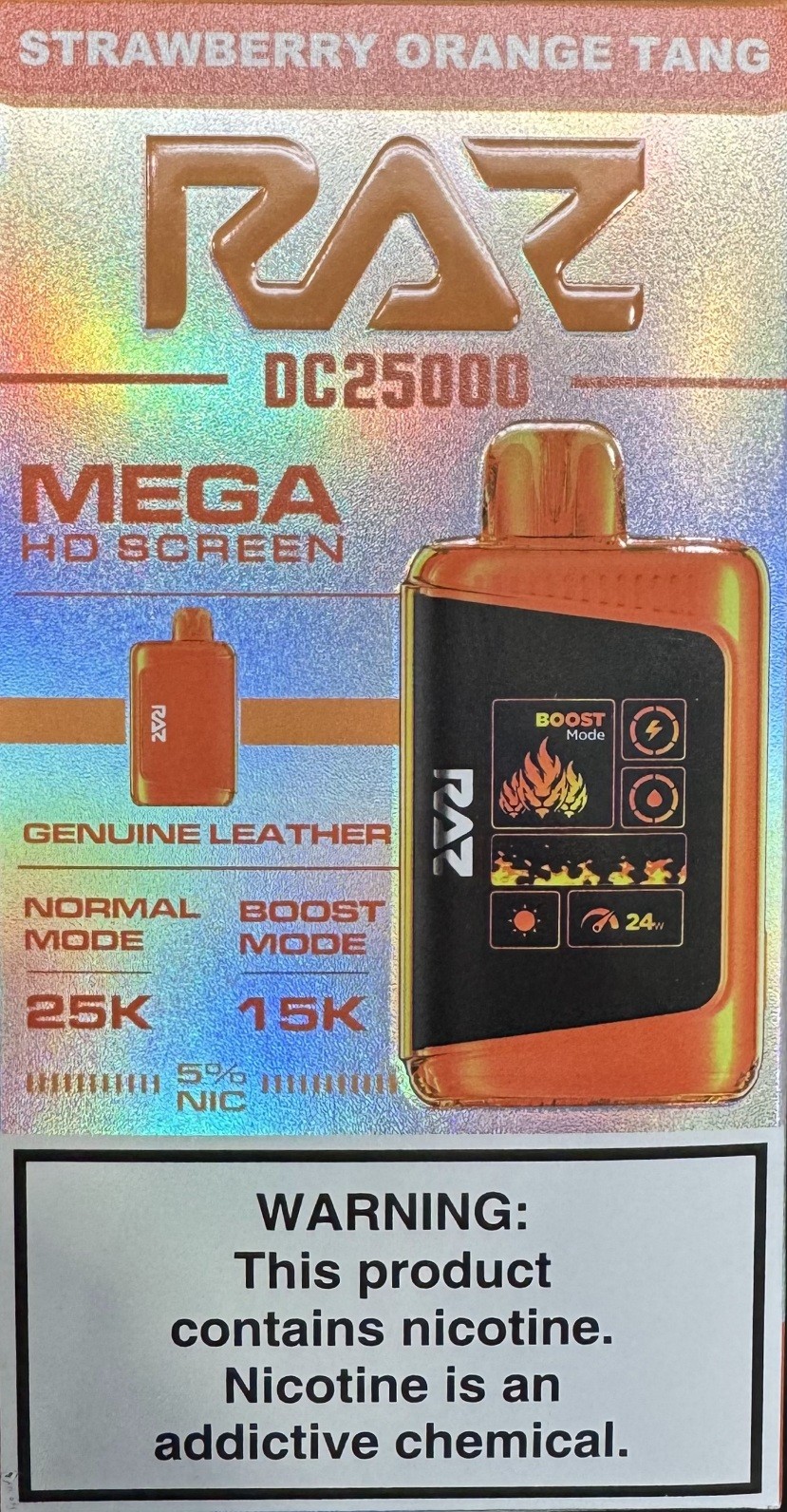 Raz DC25000 Strawberry Orange Tang