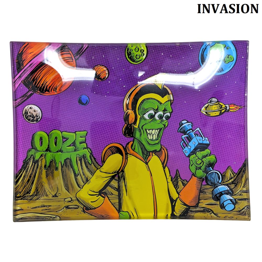 OOZE 10'' x 6'' Glass Rolling Tray