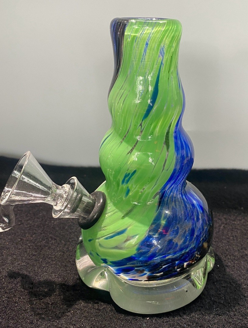 5” Blue & Purple Volcano Bong